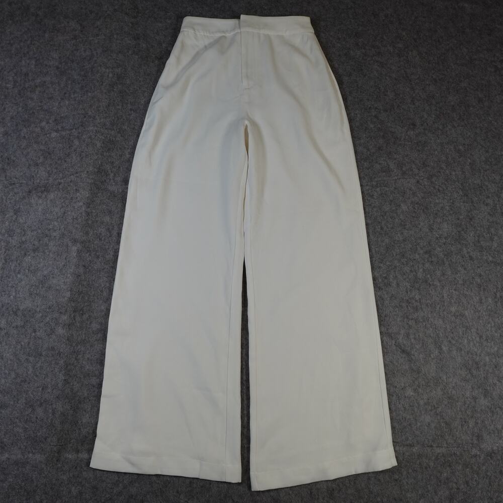 Reformation Pants Womens 6 Faye Lined Wide Leg High Rise Ivory - Picture 4 of 15